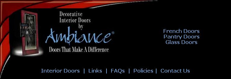 Decorative glass and wood doors for your home or office - Ambiance interior french doors.