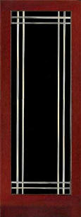 Burgundy glass door - Interior French doors